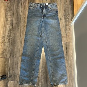 H&M loose straight, high waist jeans